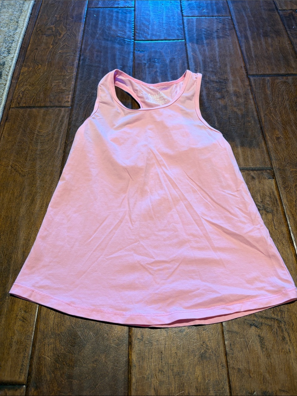 Girls' Pink Racerback A-Line Tank Top